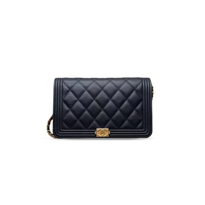 CHANEL LEBOY WALLET ON CHAIN (19*12*3.5cm)